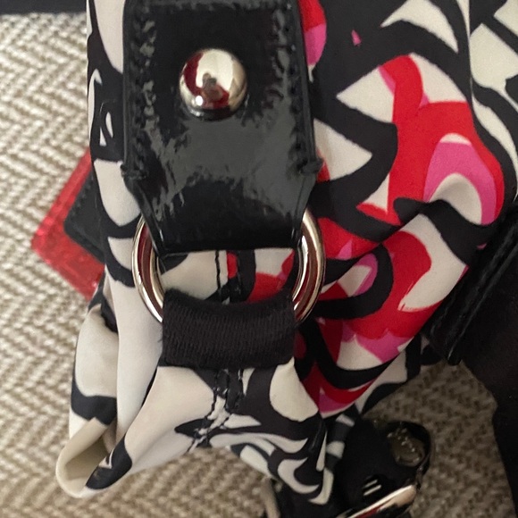 Coach Cream and Red Floral Backpack - Picture 7 of 10